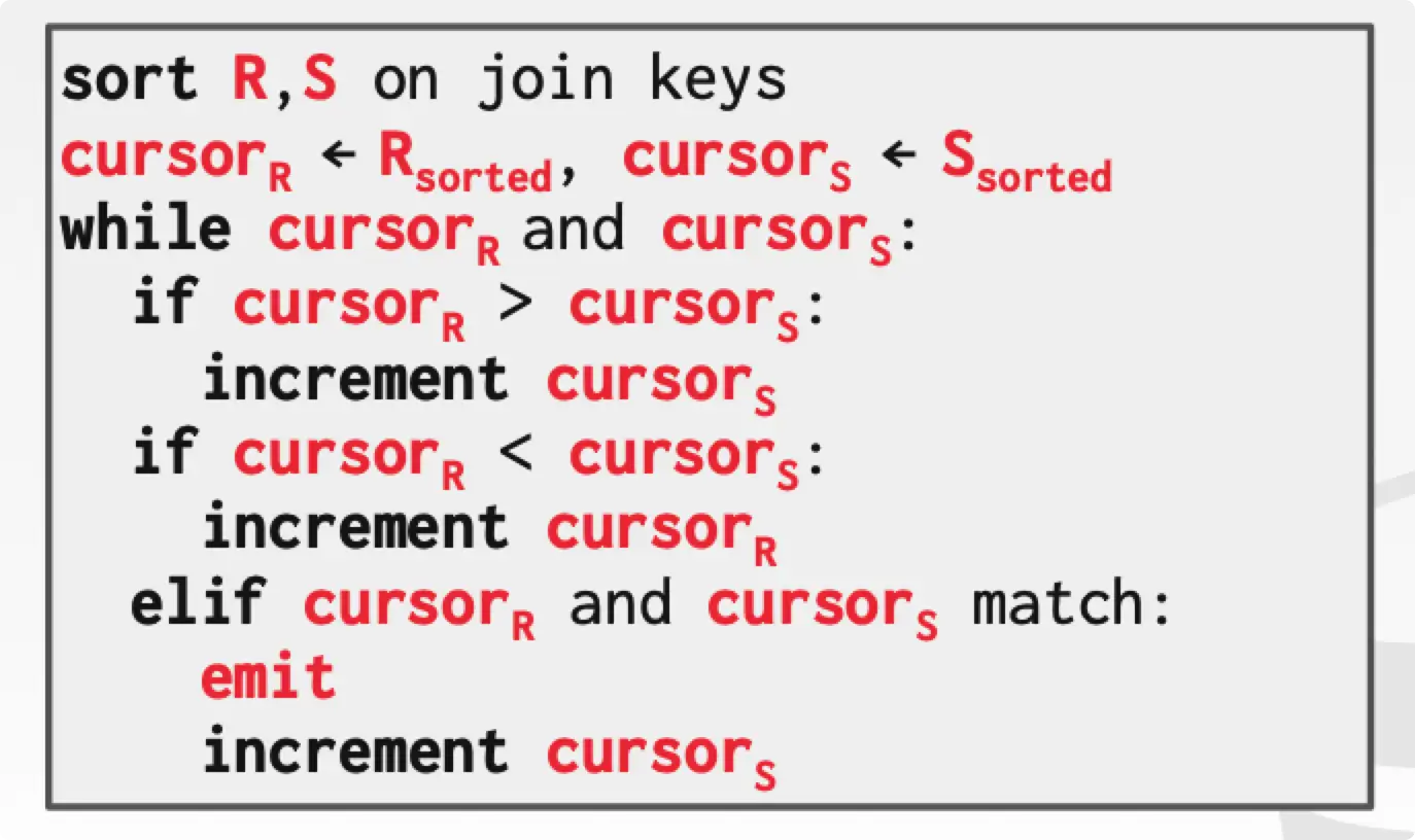 sort-merge join